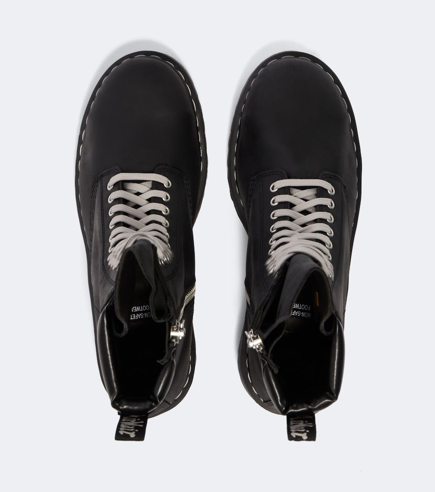 X Dr. Martens Quad leather platform ankle boots - Rick Owens - Modalova