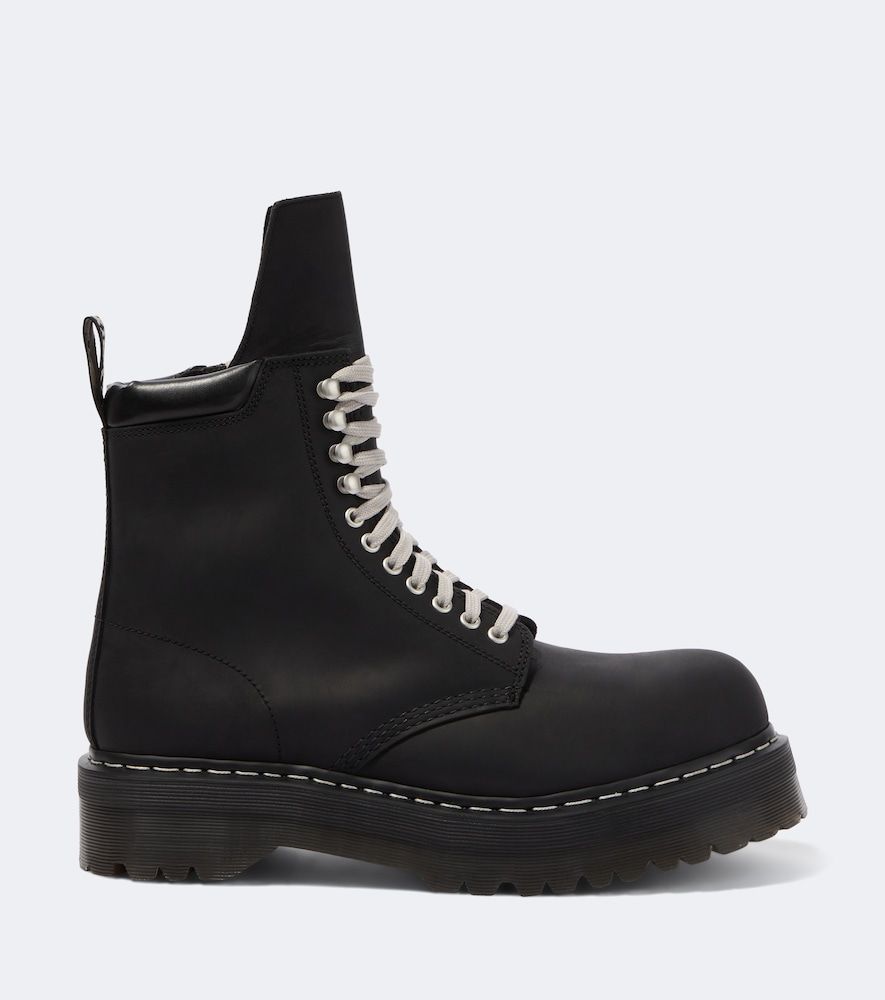X Dr. Martens Quad leather platform ankle boots - Rick Owens - Modalova