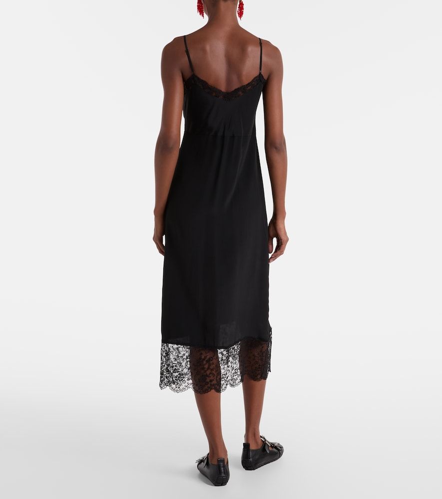 Abito sottoveste in raso con pizzo - Simone Rocha - Modalova