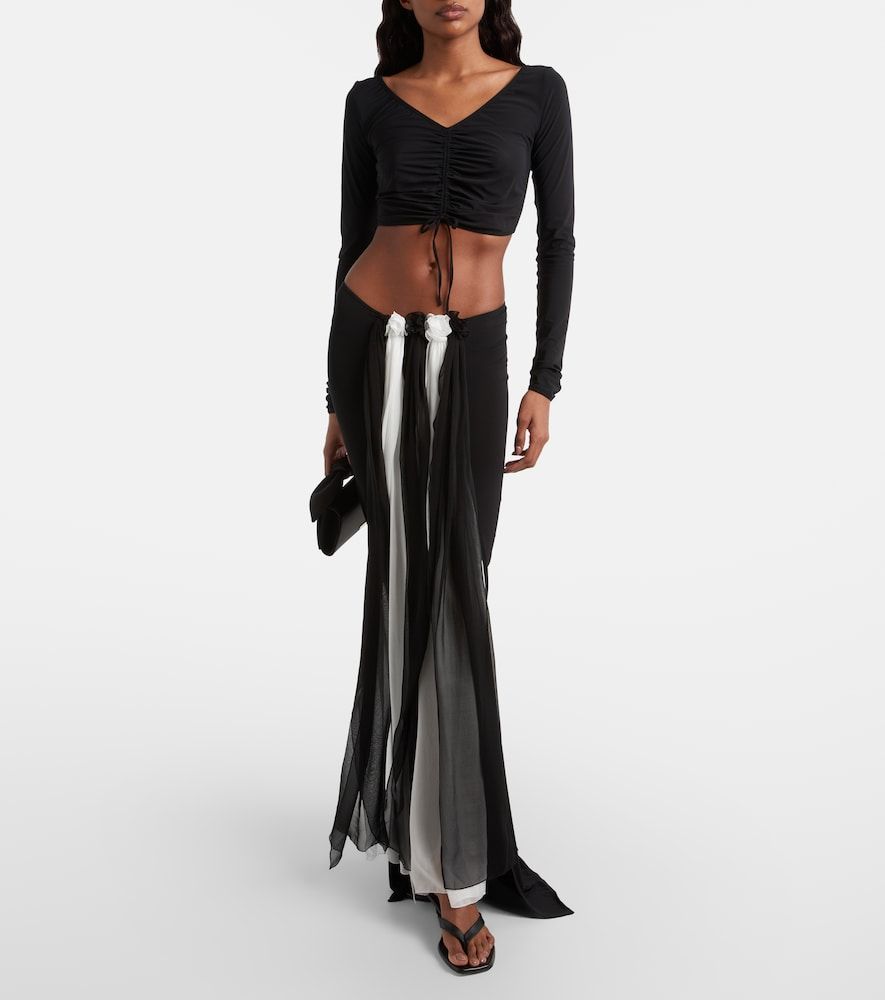 Nensi Dojaka Cropped top fruncido - Nensi Dojaka - Modalova
