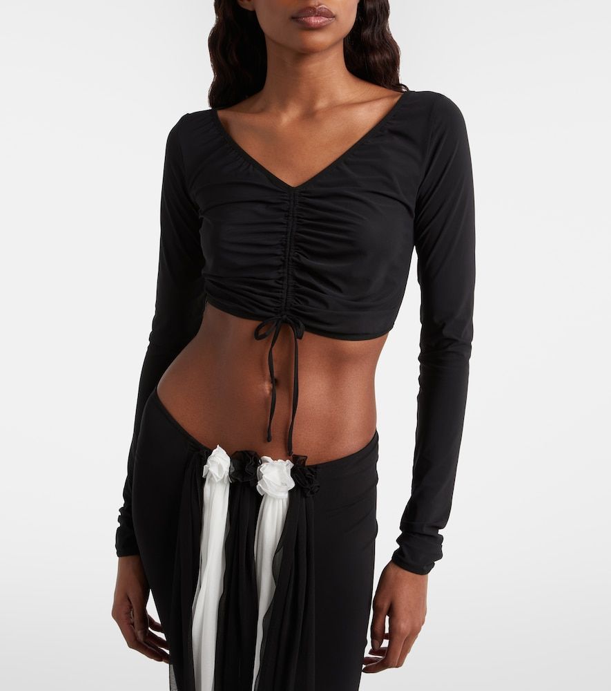 Nensi Dojaka Cropped top fruncido - Nensi Dojaka - Modalova