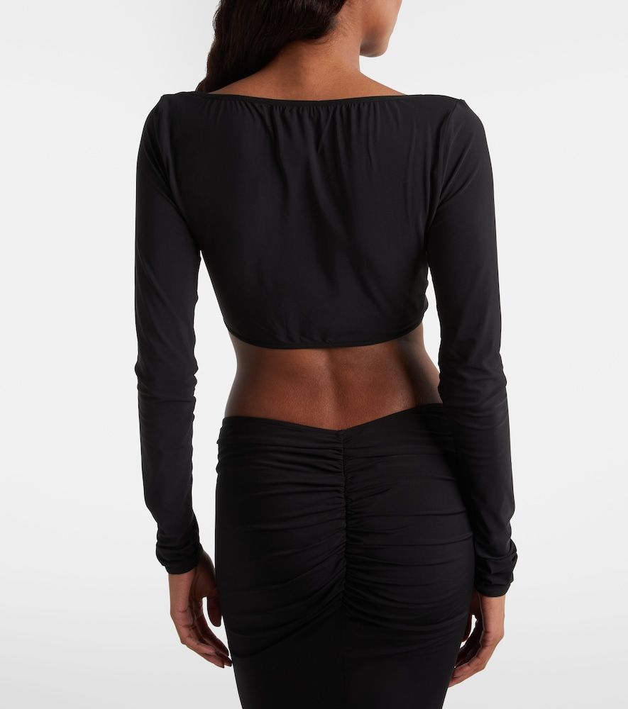 Nensi Dojaka Cropped top fruncido - Nensi Dojaka - Modalova