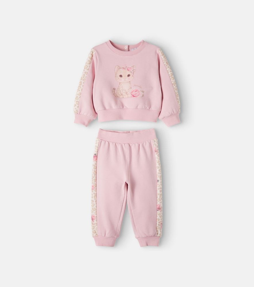 Bebé - set de sudadera y pantalones deportivos - Monnalisa - Modalova