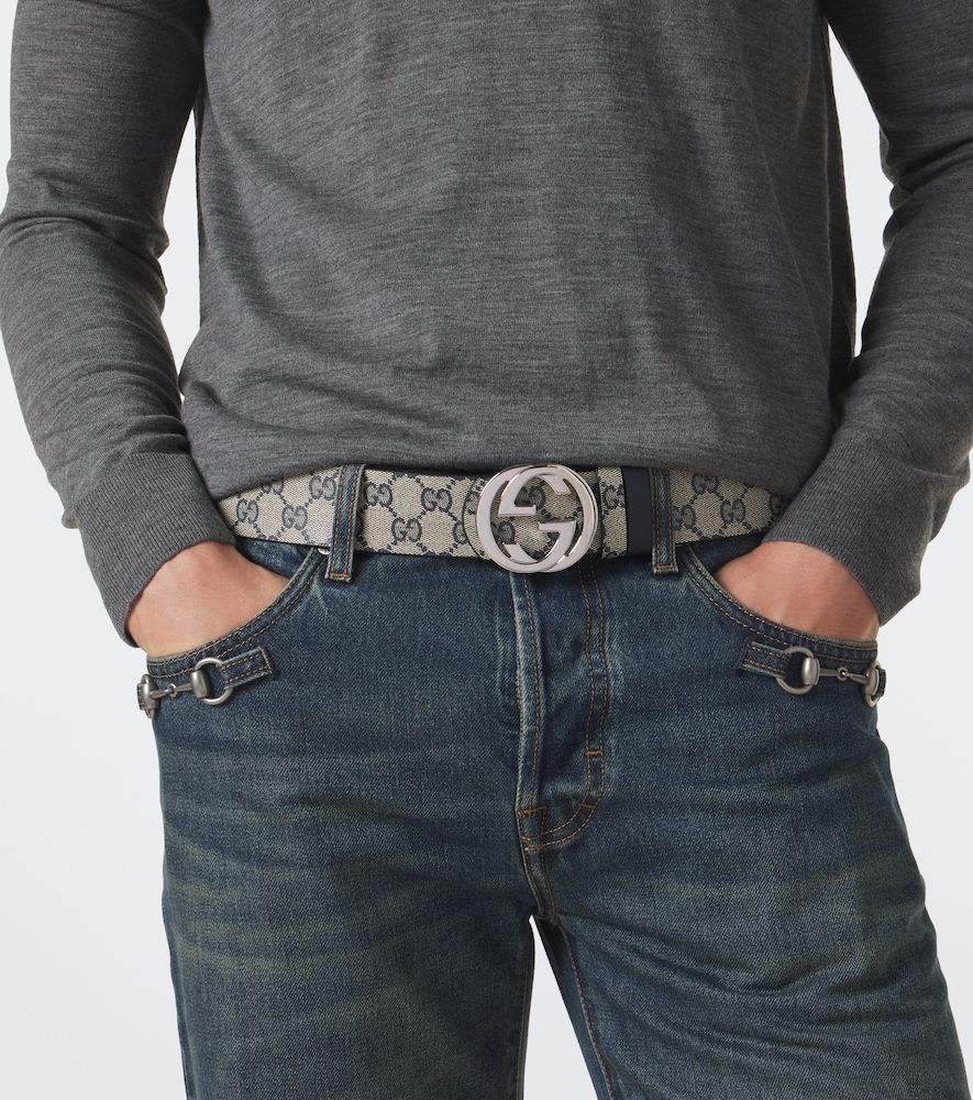 Wendbarer Gürtel aus GG Canvas - Gucci - Modalova