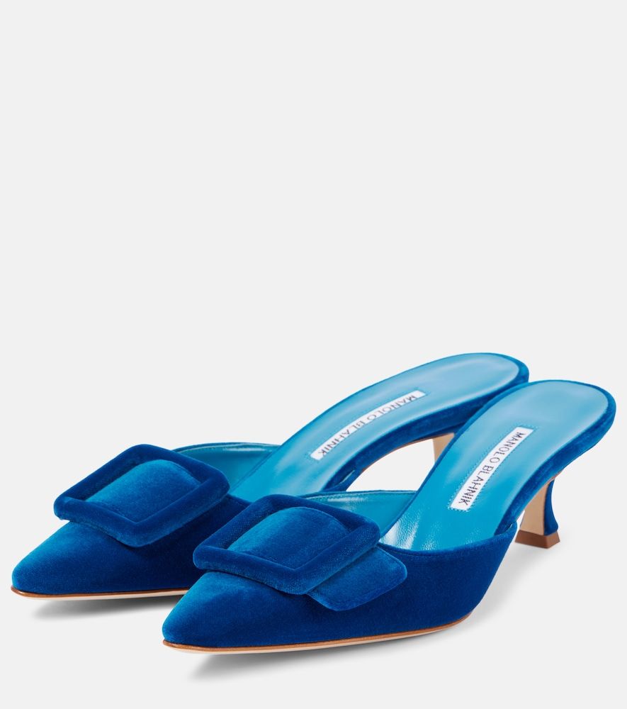 Mules Maysale 50 aus Samt - Manolo Blahnik - Modalova