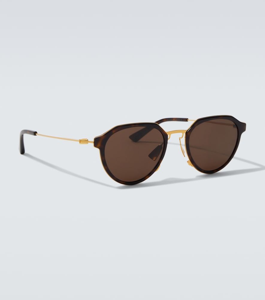 Runde Sonnenbrille Thin Triangle - Bottega Veneta - Modalova