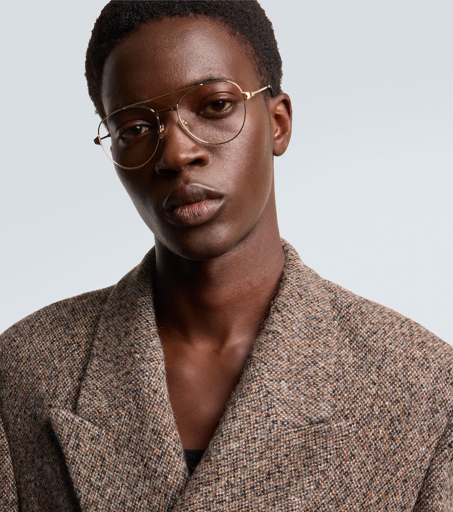 Aviator-Brille Santos De Cartier - Cartier Eyewear Collection - Modalova