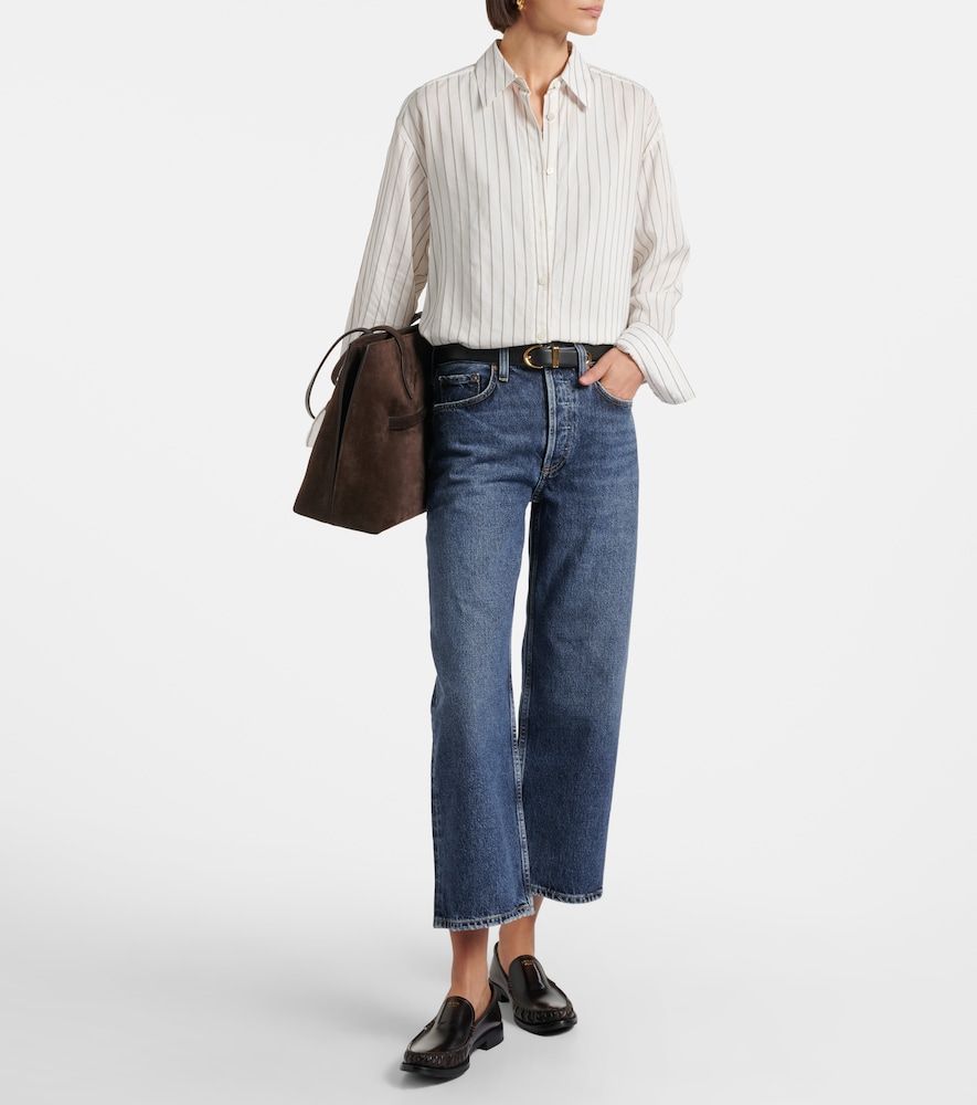 Cropped Mid-Rise Wide-Leg Jeans Arc - Agolde - Modalova