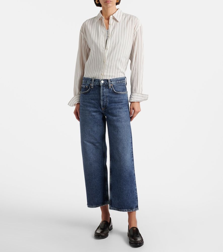 Cropped Mid-Rise Wide-Leg Jeans Arc - Agolde - Modalova