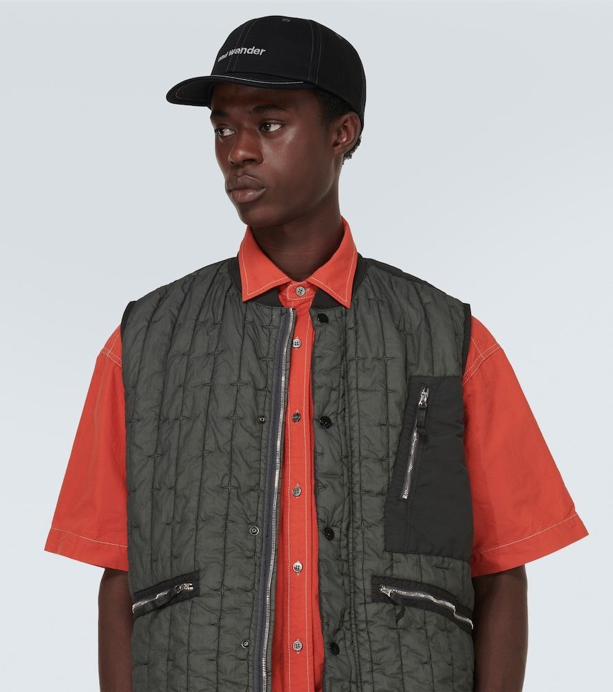 Logo cotton twill baseball cap - And Wander - Modalova