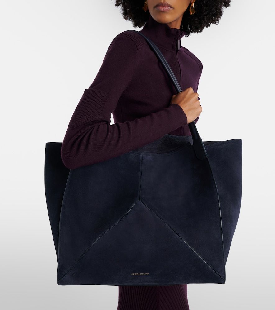 Victoria suede tote bag - Victoria Beckham - Modalova