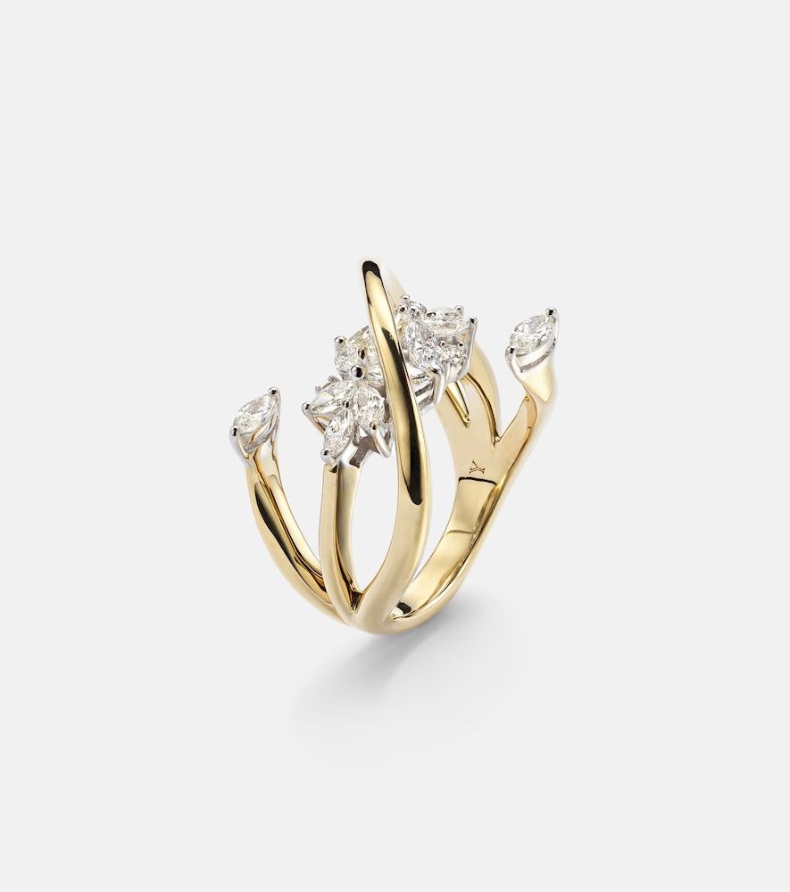 Anillo Golden Strada de oro de 18 ct con diamantes - Yeprem - Modalova