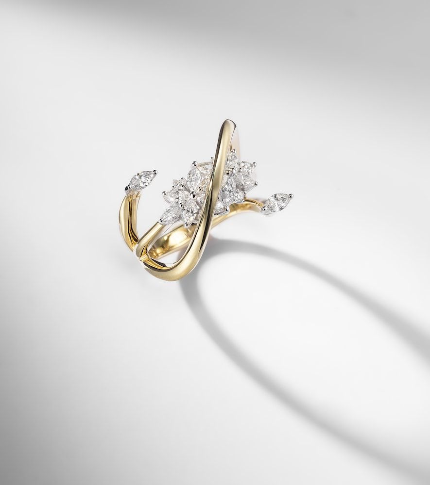 Anillo Golden Strada de oro de 18 ct con diamantes - Yeprem - Modalova