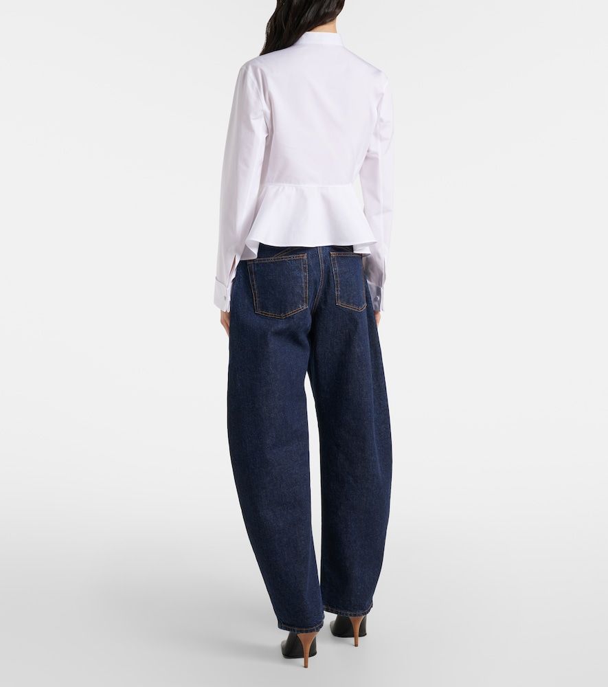 Alaïa Jeans barrel a vita media - Alaia - Modalova