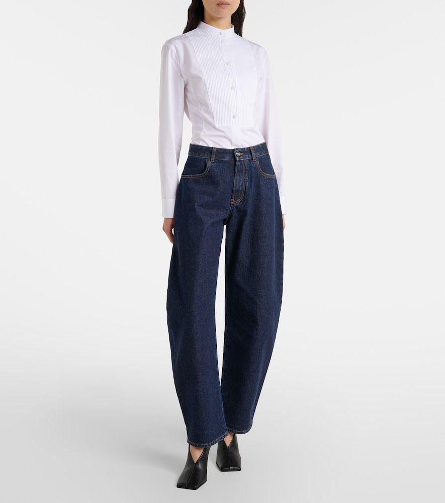 Alaïa Jeans barrel a vita media - Alaia - Modalova