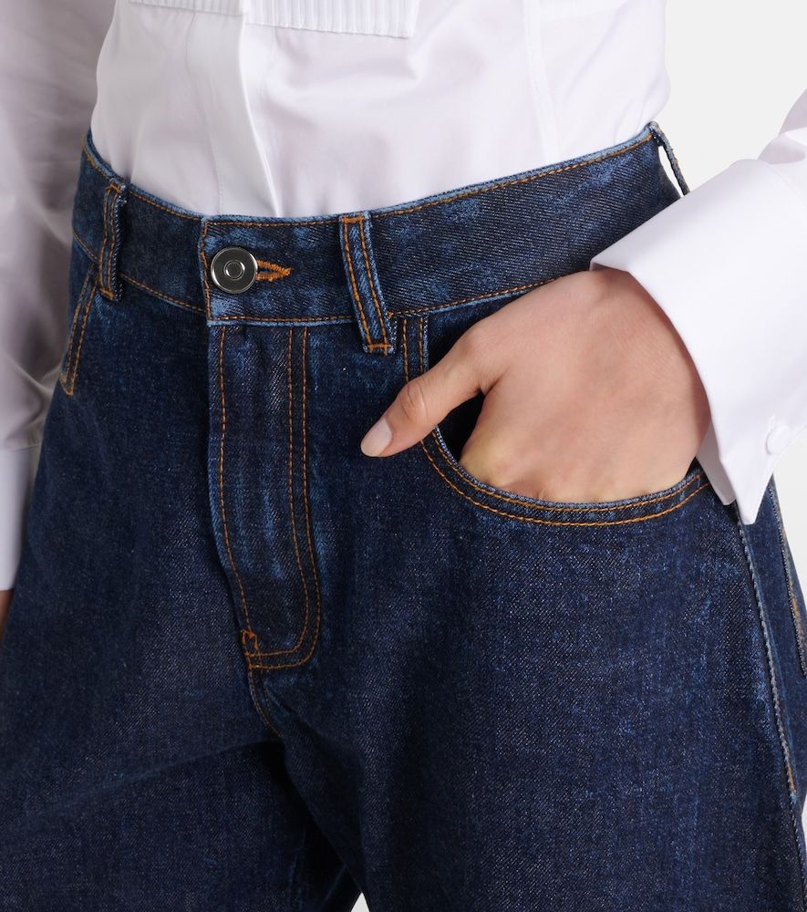 Alaïa Jeans barrel a vita media - Alaia - Modalova
