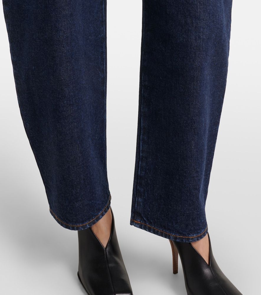 Alaïa Jeans barrel a vita media - Alaia - Modalova