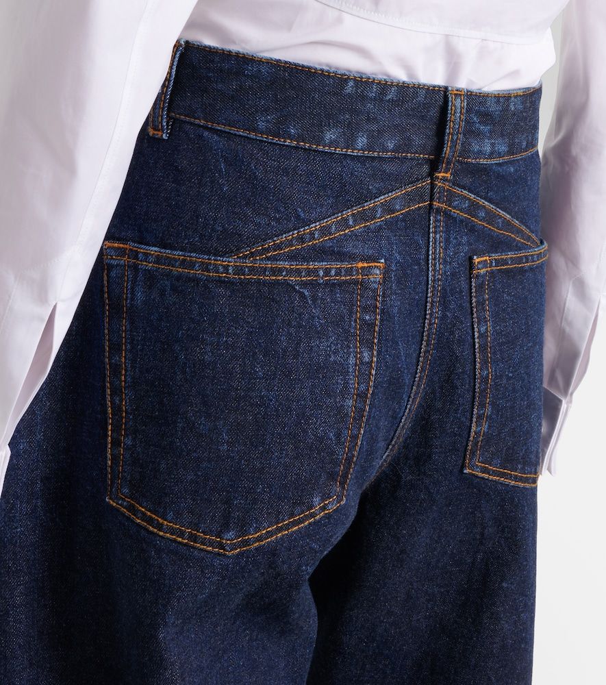 Alaïa Jeans barrel a vita media - Alaia - Modalova