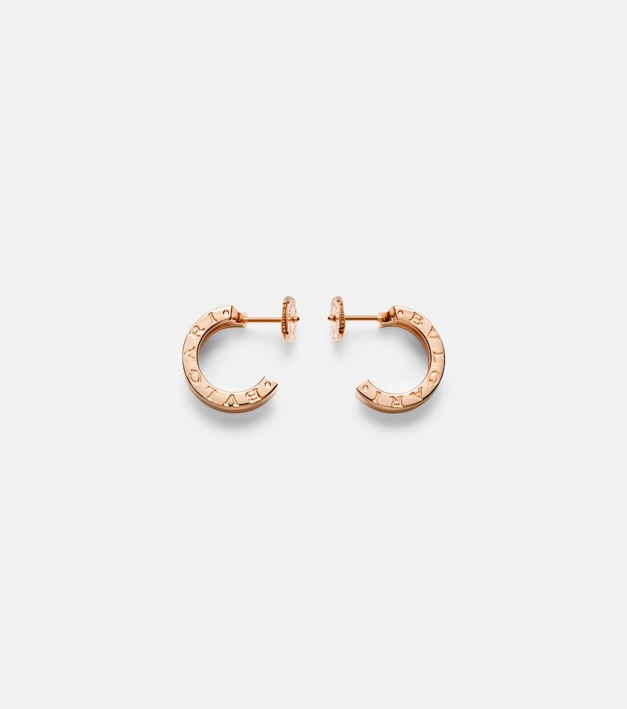Orecchini B.zero1 in rosa 18kt con diamanti - Bvlgari - Modalova