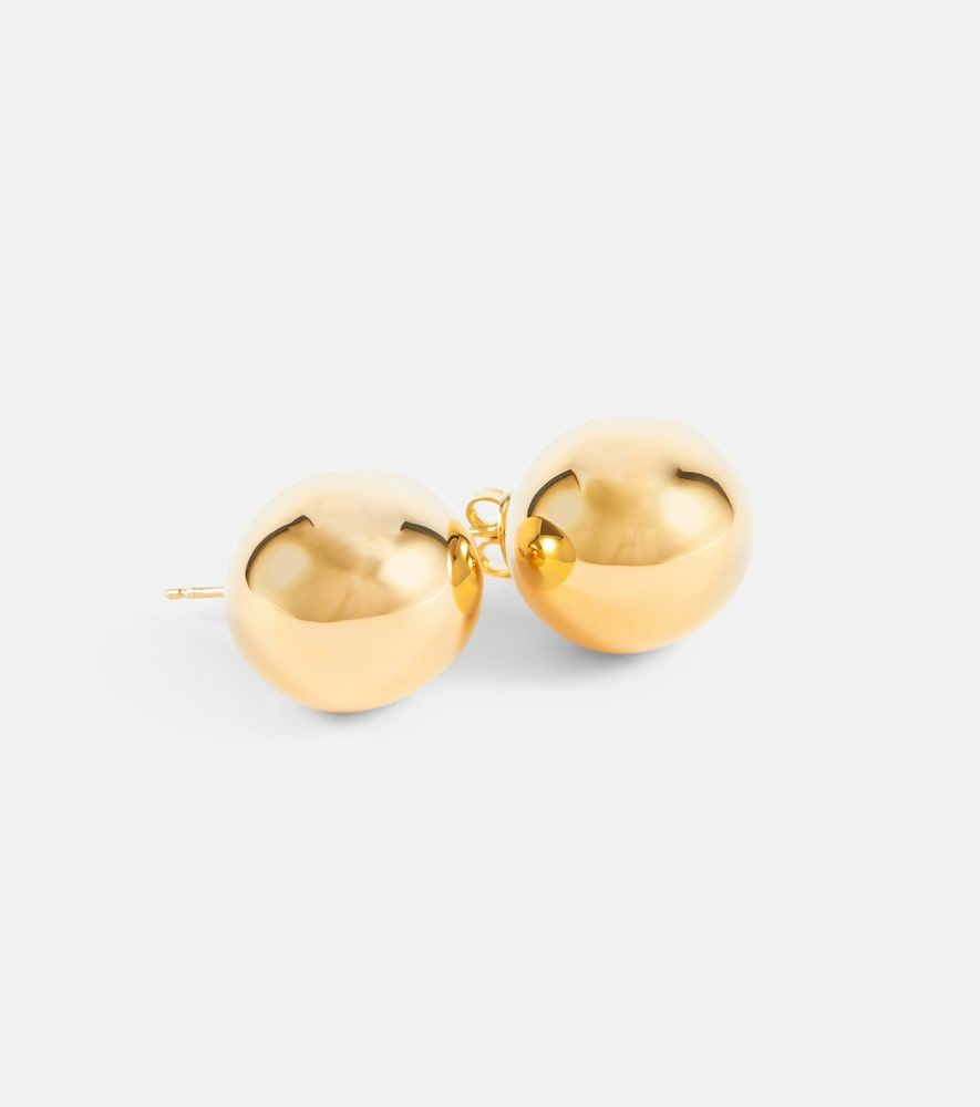 Pendientes Drop de plata de ley (925) bañados en oro - Bottega Veneta - Modalova
