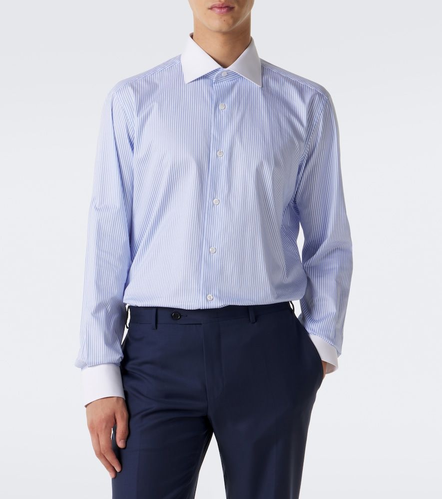 William striped cotton poplin shirt - Brioni - Modalova