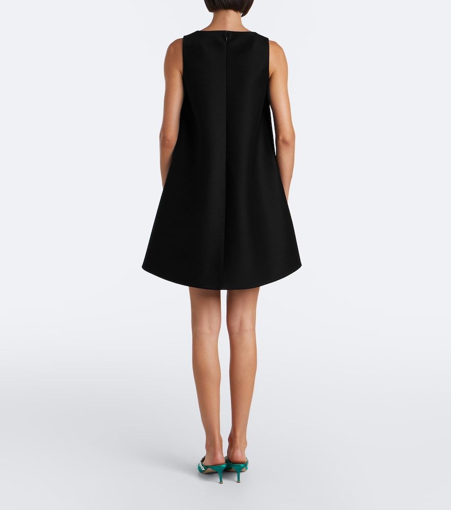 Abito corto BB in lana e seta con cintura - Balenciaga - Modalova