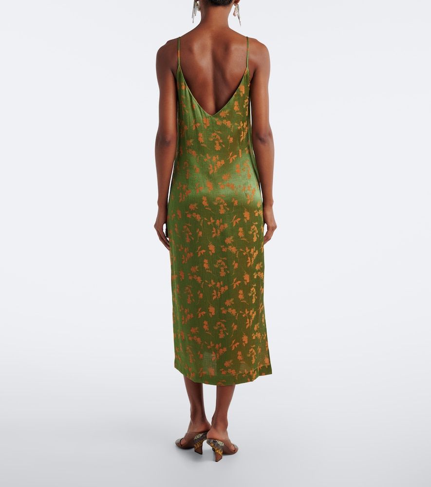 Abito sottoveste in raso jacquard floreale - Dries Van Noten - Modalova