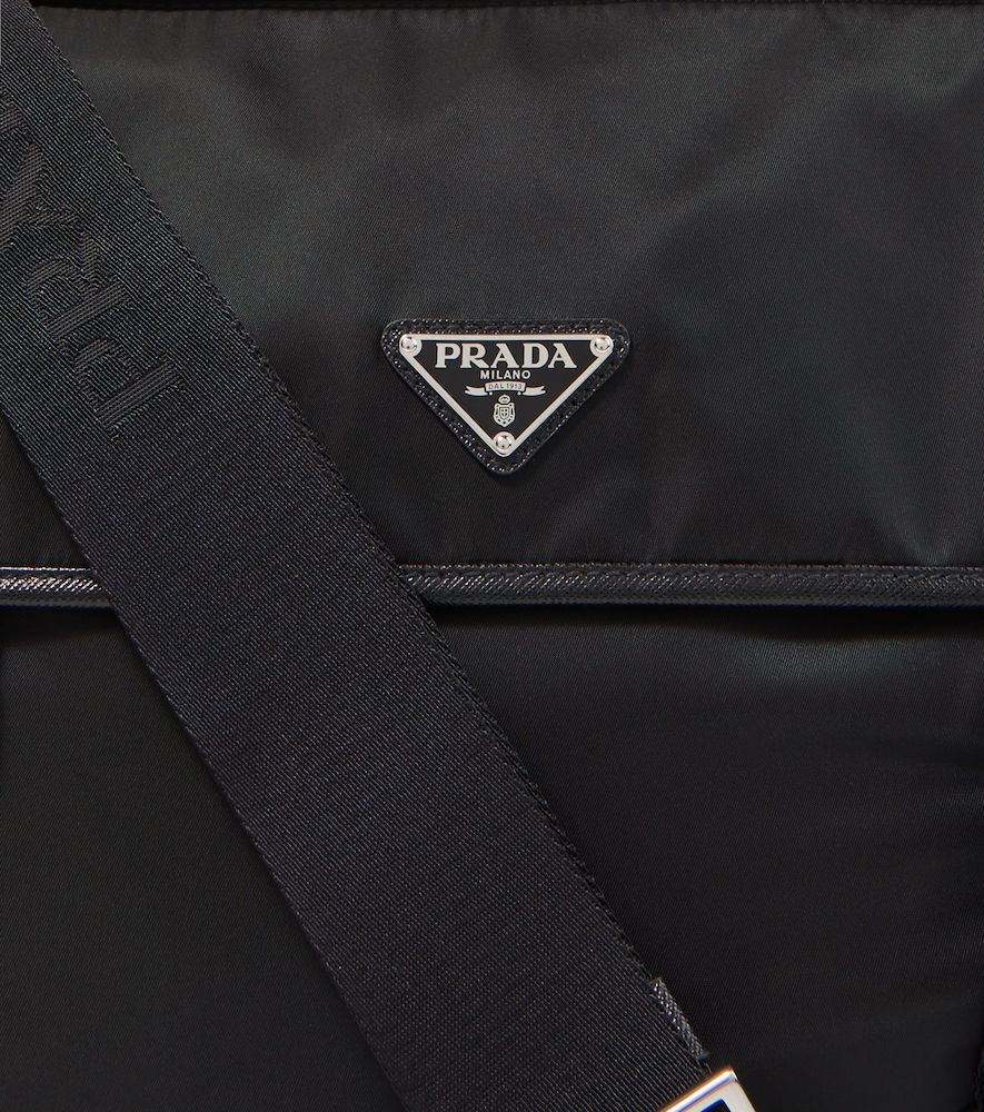 Bolso cruzado de Re-Nylon con piel - Prada - Modalova