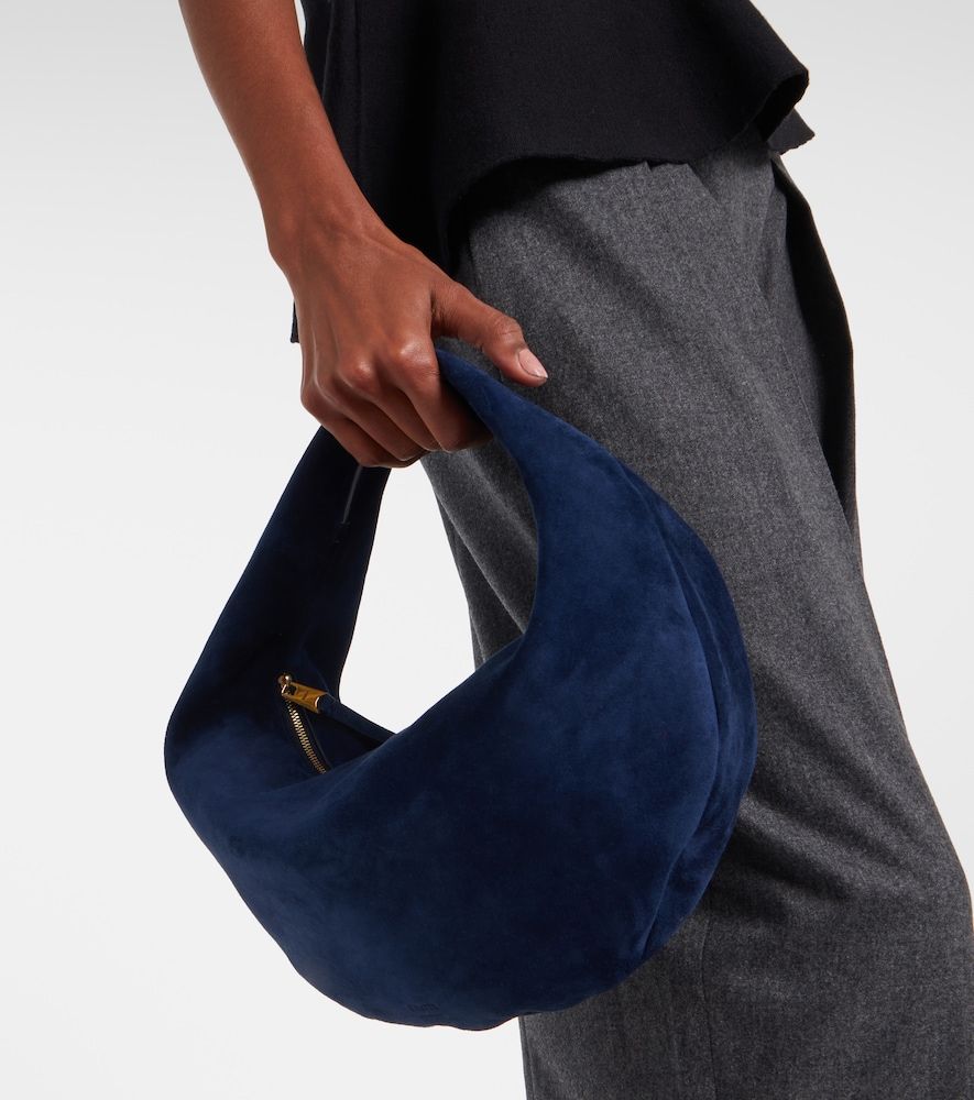 Borsa a spalla Olivia Medium in suede - Khaite - Modalova