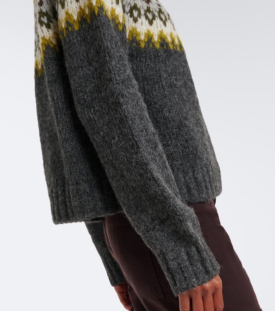 Fair Isle alpaca and wool-blend sweater - Velvet - Modalova