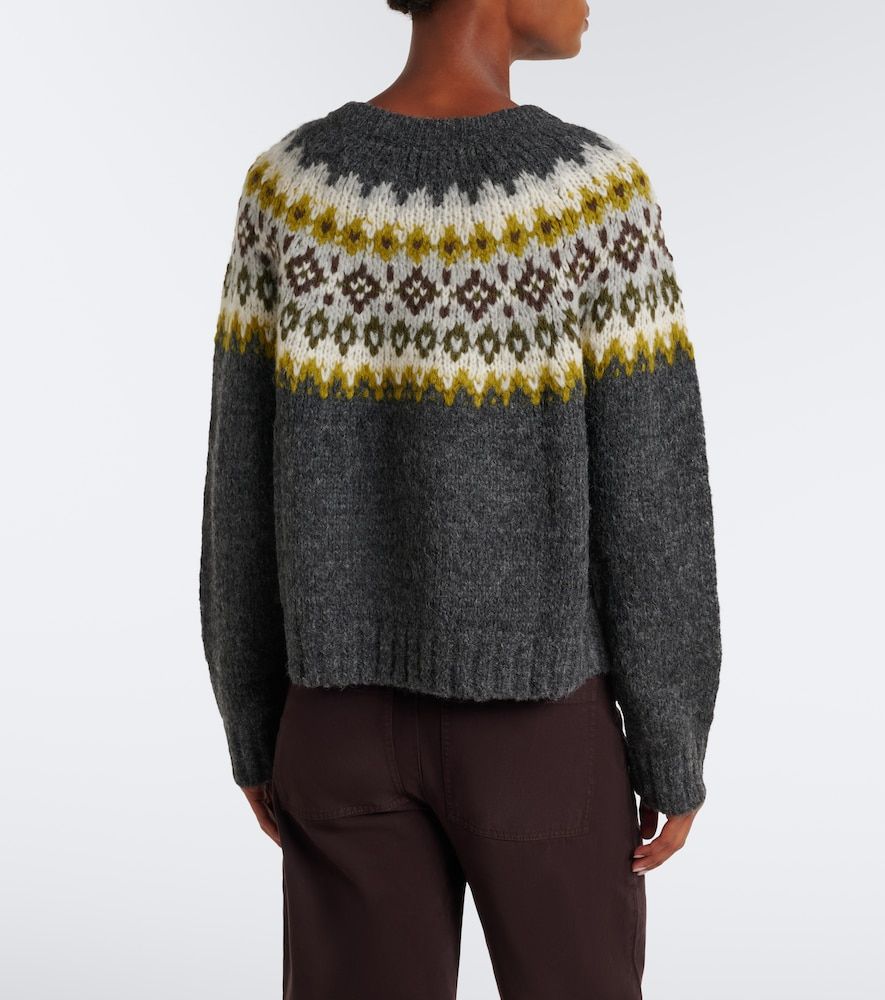 Fair Isle alpaca and wool-blend sweater - Velvet - Modalova