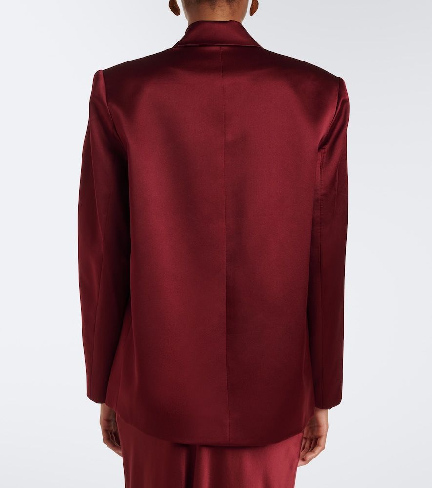 Double-breasted silk satin blazer - The Sei - Modalova