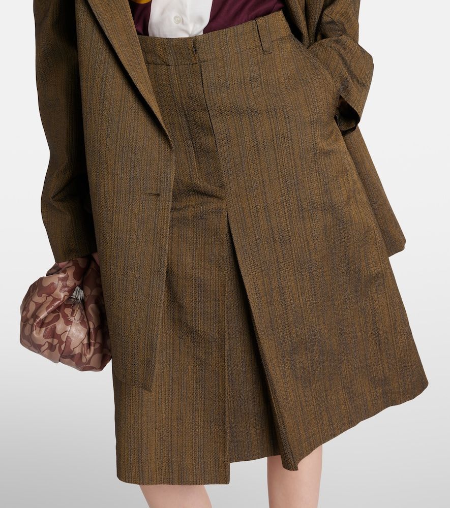 Falda midi en mezcla de algodón y seda - Dries Van Noten - Modalova