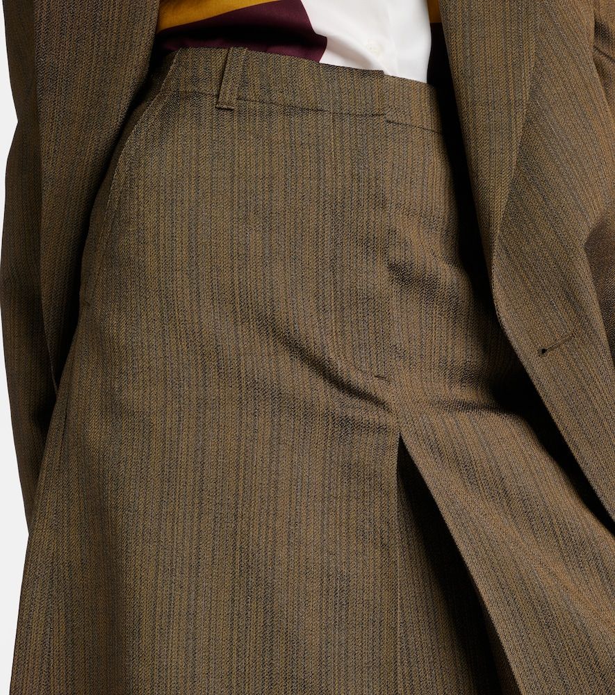 Gonna midi in misto cotone e seta - Dries Van Noten - Modalova
