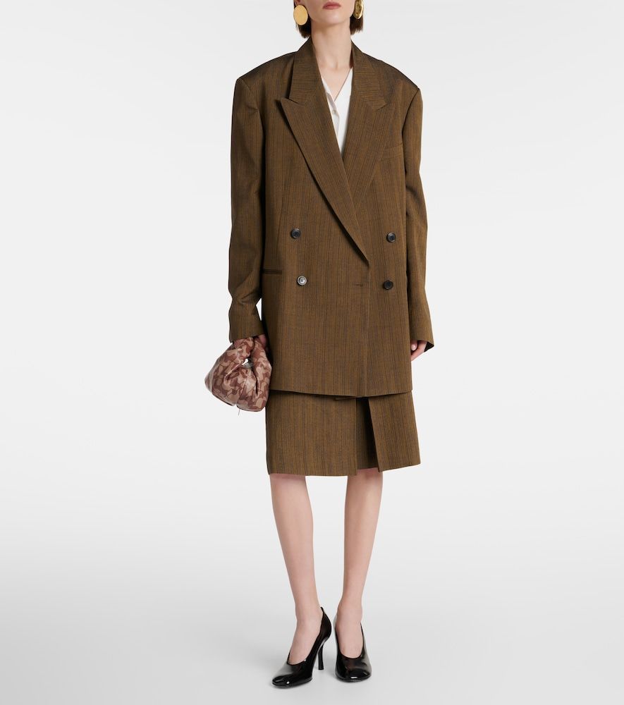 Gonna midi in misto cotone e seta - Dries Van Noten - Modalova