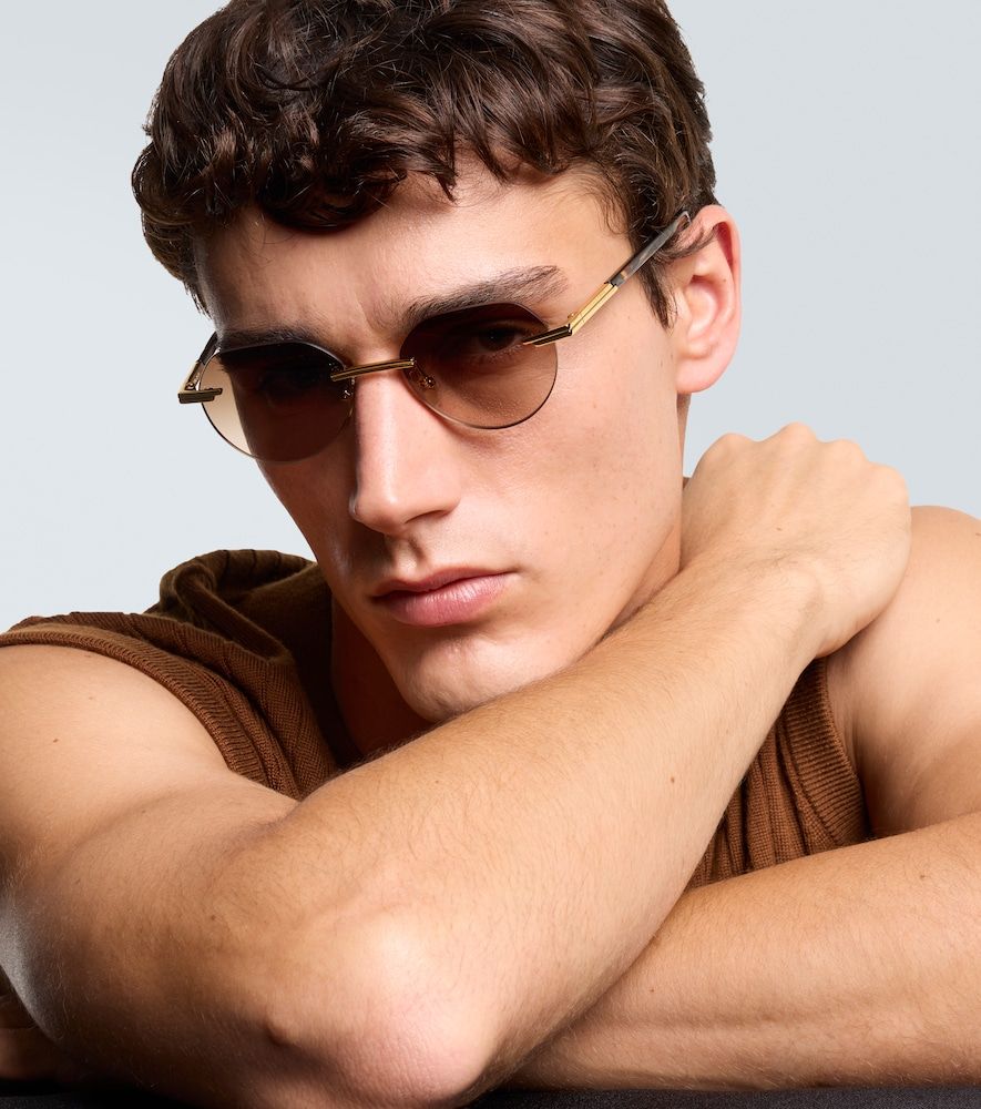 Runde Sonnenbrille Glasant - Bottega Veneta - Modalova