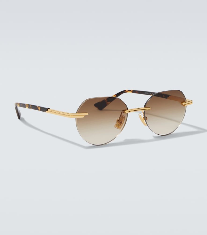 Runde Sonnenbrille Glasant - Bottega Veneta - Modalova