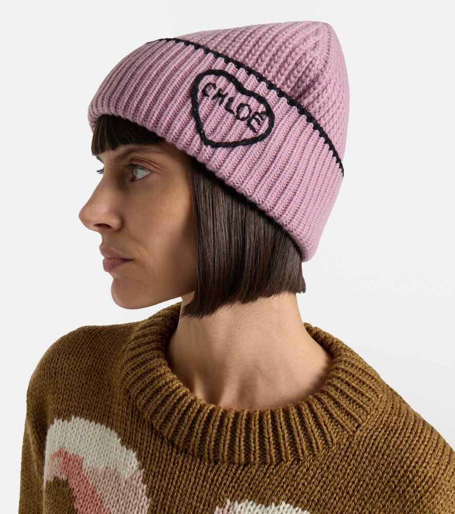Encour wool and cashmere beanie - Chloe - Modalova