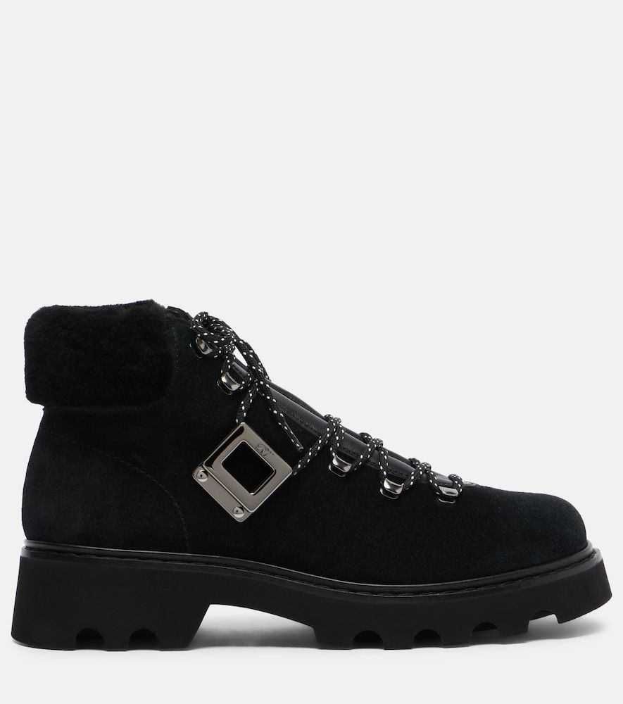 Schnürstiefel Viv' Rangers aus Veloursleder - Roger Vivier - Modalova