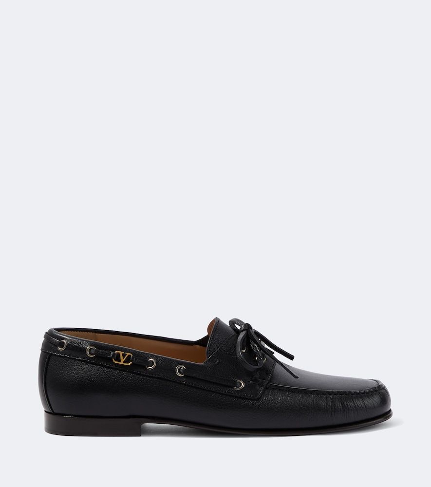 Segelschuhe Palm Avenue VLogo aus Leder - Valentino Garavani - Modalova
