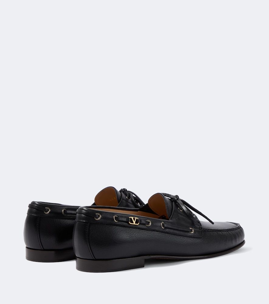 Segelschuhe Palm Avenue VLogo aus Leder - Valentino Garavani - Modalova