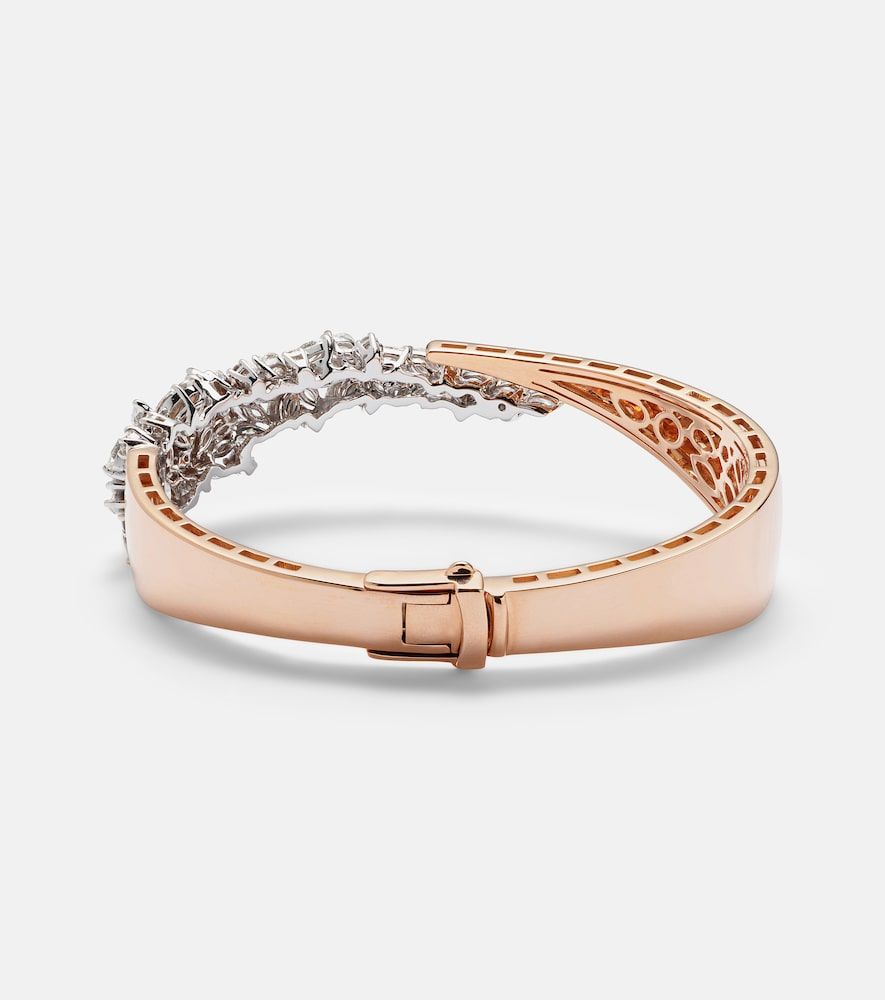 Pulsera Golden Strada de oro rosa y blanco de 18 ct con diamantes - Yeprem - Modalova
