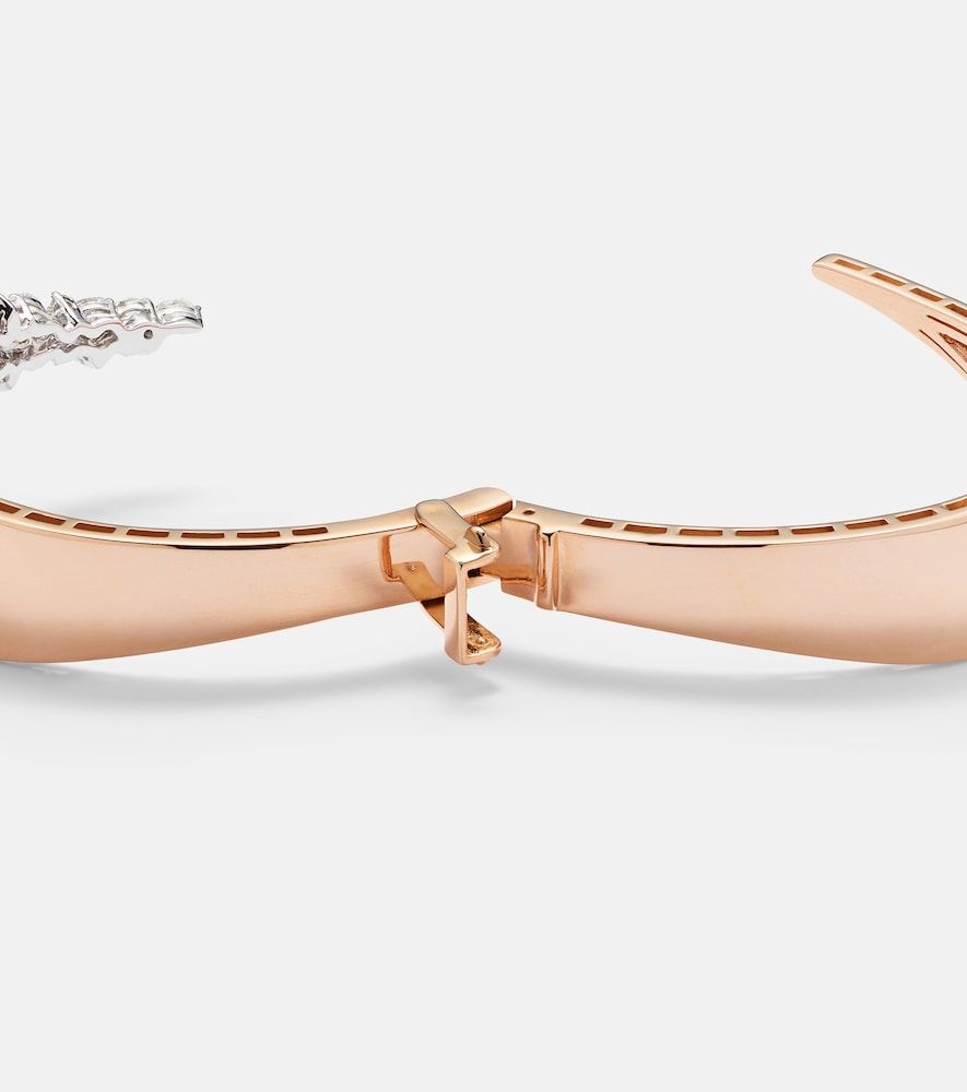 Pulsera Golden Strada de oro rosa y blanco de 18 ct con diamantes - Yeprem - Modalova