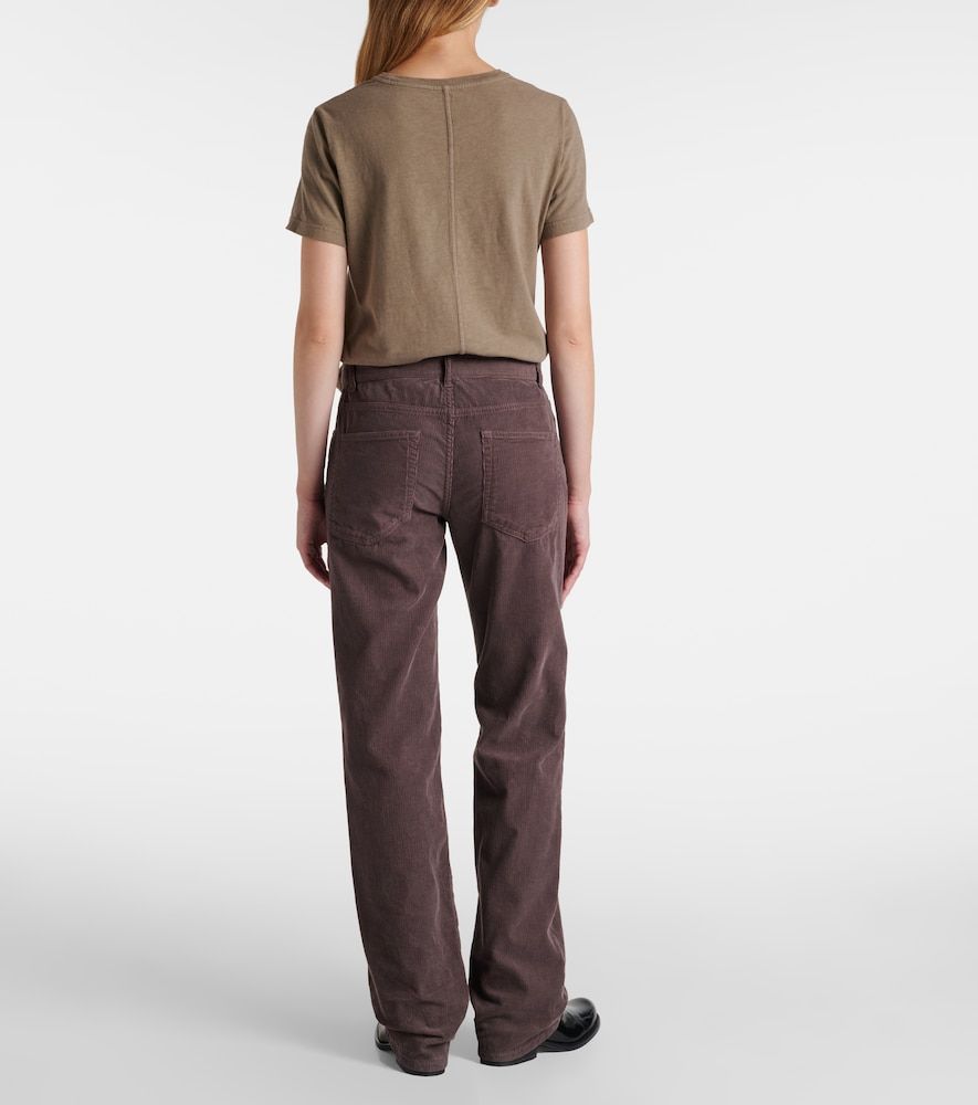 Pantalones rectos Carlyl de pana de tiro medio - The Row - Modalova
