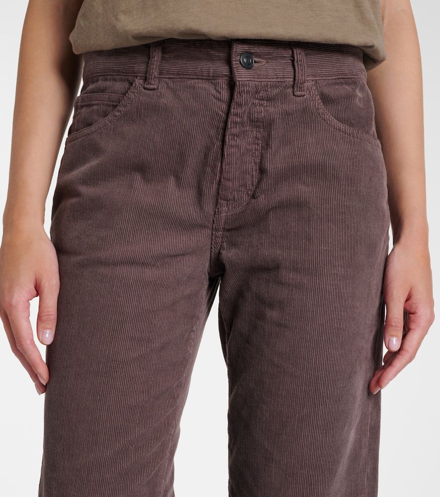 Pantalones rectos Carlyl de pana de tiro medio - The Row - Modalova