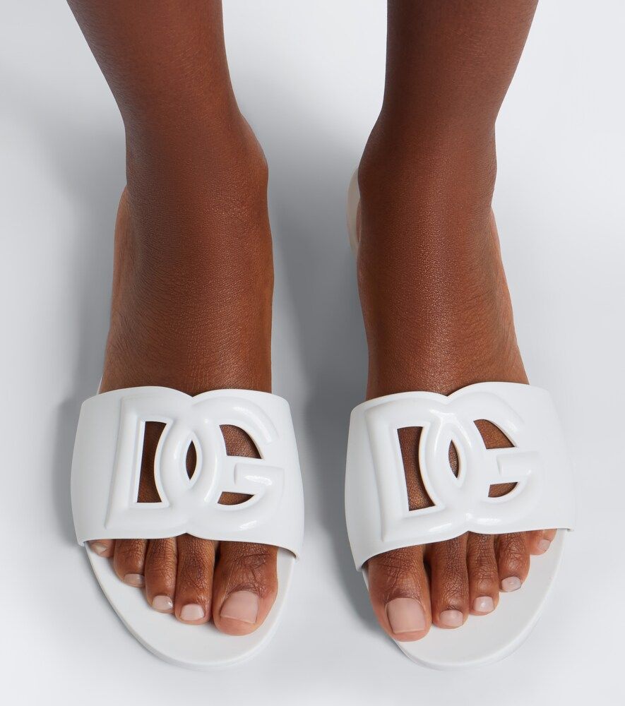 DG cutout rubber slides - Dolce&Gabbana - Modalova