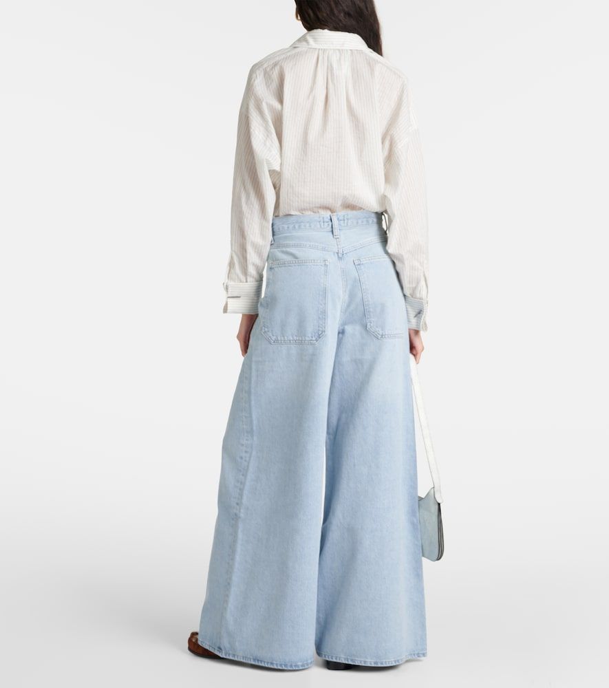 Jeans Nolan a gamba larga e vita media - Agolde - Modalova