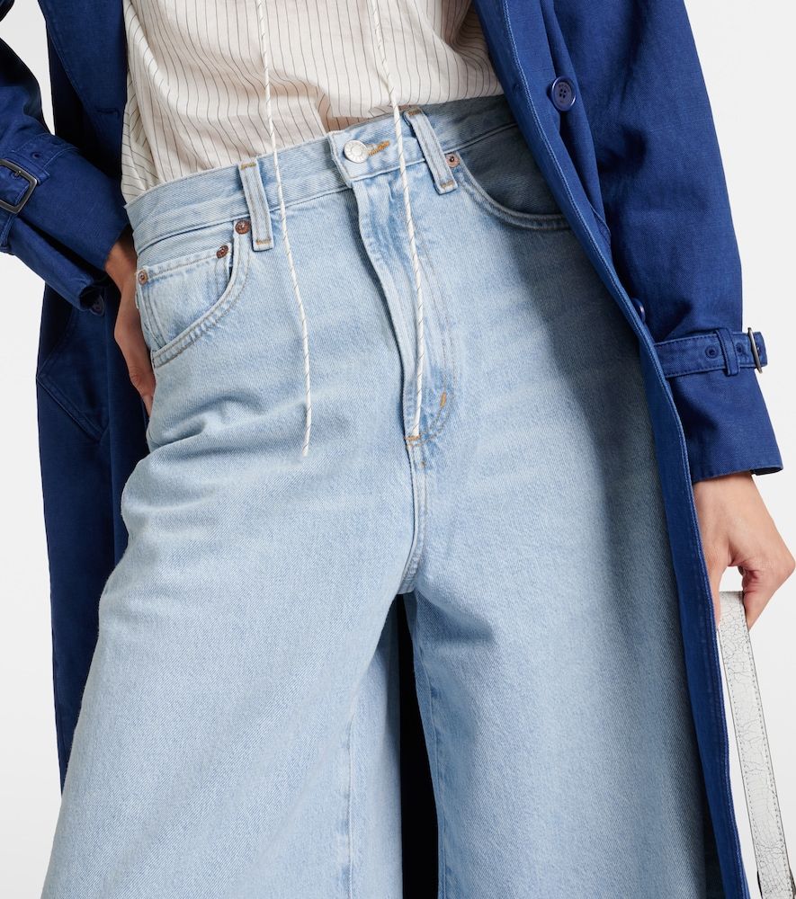Jeans Nolan a gamba larga e vita media - Agolde - Modalova