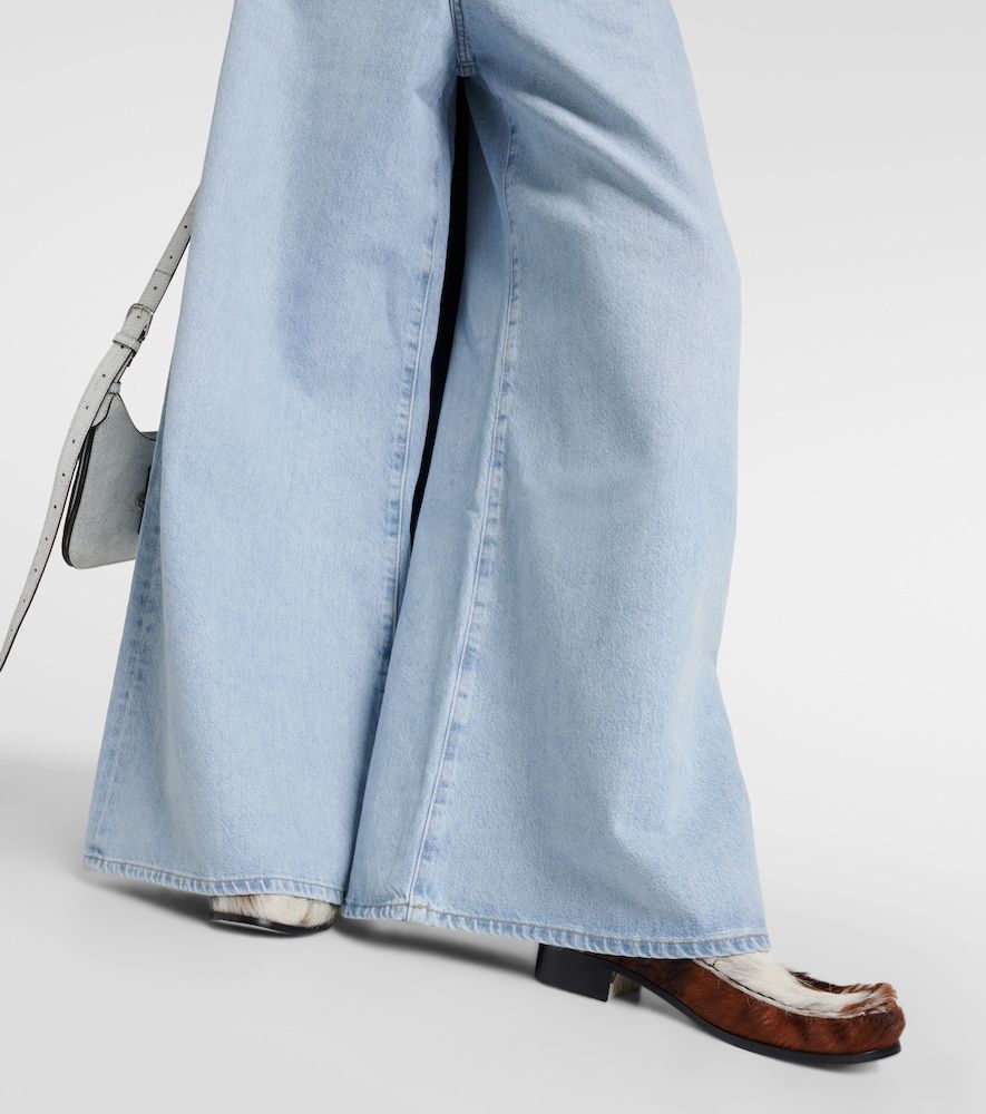 Jeans Nolan a gamba larga e vita media - Agolde - Modalova