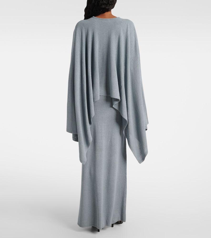 Vestido largo de punto bouclé de seda - Toteme - Modalova